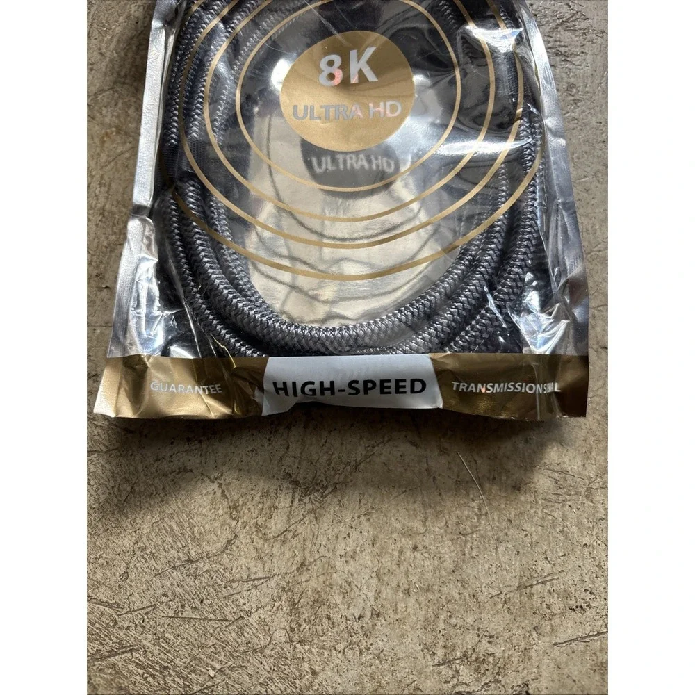 HIGH SPEED HDMI ULTRA HD 8K HDMI VIDEO CABLE 6.6ft Projector Monitor Ps5 PS4